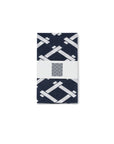 Kagome Pattern Navy Cotton Handkerchief Eco Bag