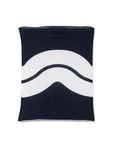 Nami Pattern Navy Cotton Handkerchief Eco Bag