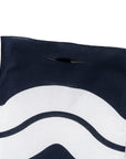 Nami Pattern Navy Cotton Handkerchief Eco Bag