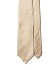 Italian Satin Champagne Gold Solid Silk Tie