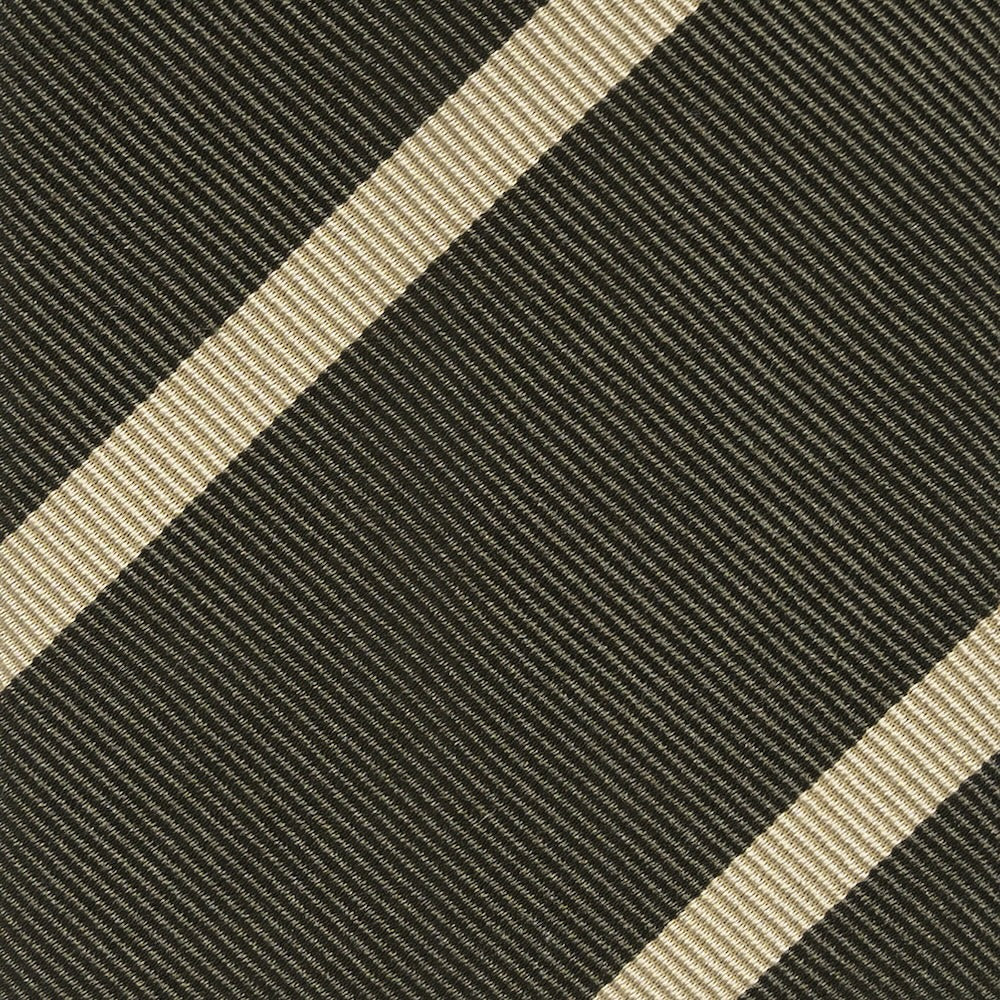 Champagne Gold Stripe Olive Green Woven Silk Tie