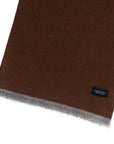 Two Tone Solid Brown & Camel Soft Silk Muffler