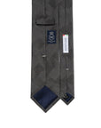Como Silk Glen Check Pattern Charcoal Gray Tie