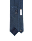 Como Silk Small Square Pattern Medium Blue Tie