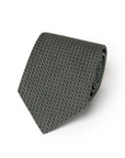 Como Silk Small Square Pattern Spring Green Tie