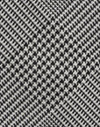 Original Glen Check Pattern Black & White Woven Silk Tie