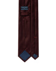 Sovereign Satin Burgundy Solid Woven Silk Tie