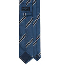 Textured Stripe Sky Blue Woven Silk Tie