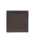 White Dot & Solid Double-Face Brown & Blue Printed Silk Pocket Square