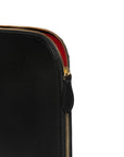Jet Black Mouflon Leather Clutch Bag