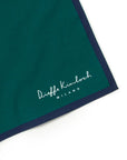 French Bulldog Green & Navy Cotton Handkerchief