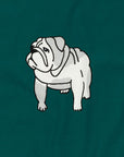 French Bulldog Green & Navy Cotton Handkerchief