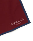 French Bulldog Burgundy & Navy Cotton Handkerchief