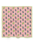 French Bulldog & Lucky Clover Cotton Handkerchief