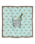 Oyster & Champagne Cotton Handkerchief