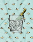 Oyster & Champagne Cotton Handkerchief