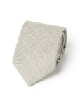 Tone-on-Tone Glen Check Sand Beige Woven Wool Tie
