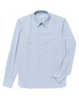Blue Cotton Regular Collar Dress Shirt