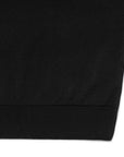 Jet Black Cotton Short-Sleeve Knit Polo