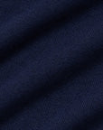 Deep Navy Cotton Short-Sleeve Knit Polo