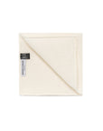 White Pure Linen Pocket Square.
