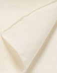 White Pure Linen Pocket Square.