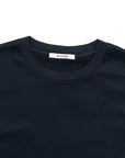 Navy Solid 60/2 Supima Cotton UV Protection Crew Neck T-Shirt