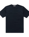 Navy Solid 60/2 Supima Cotton UV Protection Crew Neck T-Shirt