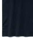 Navy Solid 60/2 Supima Cotton UV Protection Crew Neck T-Shirt