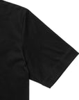 Black Solid 60/2 Supima Cotton UV Protection Crew Neck T-Shirt