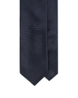 Dark Navy Wide Herringbone Woven Silk Tie