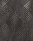 Tone-on-Tone Glen Check Pattern Taupe Gray Woven Silk Tie