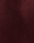 Chevron Solid Burgundy Woven Silk Tie