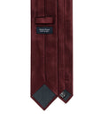 Chevron Solid Burgundy Woven Silk Tie