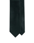 Chevron Solid Dark Green Woven Silk Tie