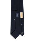 Oldgate Dark Navy Solid 2PLY High Twist Wool Blend Sfoderato Tie