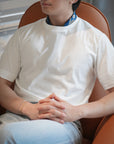 Pure White 60/2 Supima Cotton UV Protection Crew Neck T-Shirt