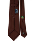 Delfino Four Seasons Burgundy Wool Solid Tie