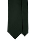 Delfino Four Seasons Deep Green Wool Solid Tie