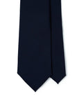 Delfino Four Seasons Classic Navy Wool Solid Tie