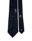 Delfino Four Seasons Classic Navy Wool Solid Tie