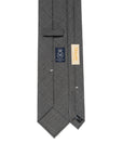 Oldgate Middle Gray Solid 2PLY High Twist Wool Blend Sfoderato Tie