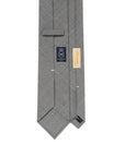 Oldgate Light Gray Glen Check Pattern 2PLY High Twist Wool Blend Sfoderato Tie