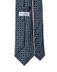 Bit Chain Royal Blue Printed Silk
