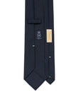 Oldgate Navy Glen Check Pattern 2PLY High Twist Wool Blend Sfoderato Tie