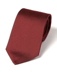 Deep Burgundy Solid Twill Silk Tie