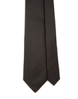 Jade Black Solid Twill Silk Tie