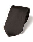 Jade Black Solid Twill Silk Tie
