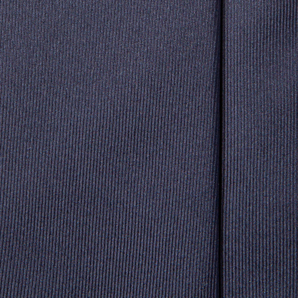 Dark Navy Solid Twill Silk Tie