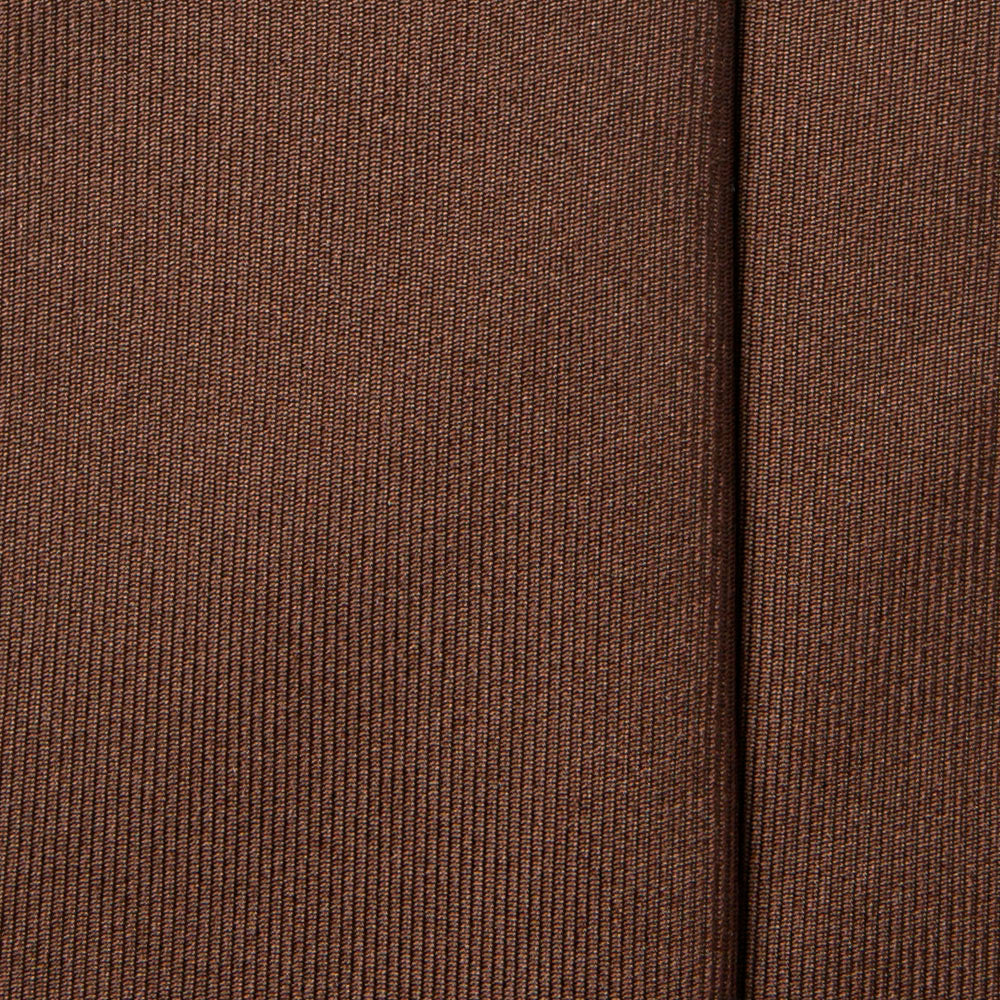 Espresso Brown Black Sold Twill Silk Tie